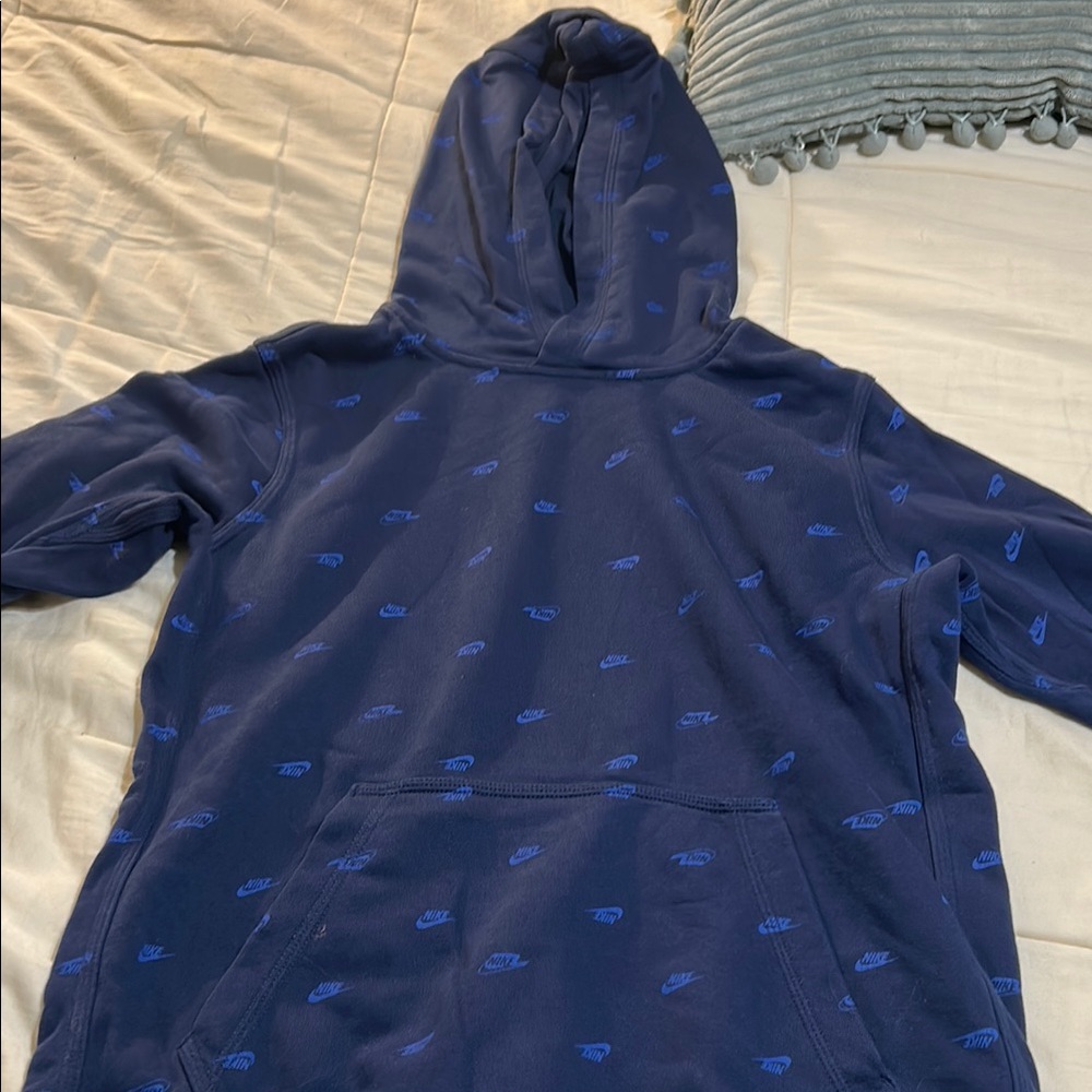 Nike Blue Logo Hoodie